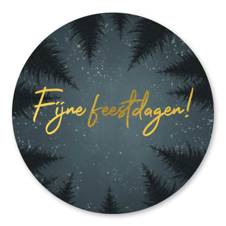 Kerst - Bomen, sneeuw en Fijne feestdagen